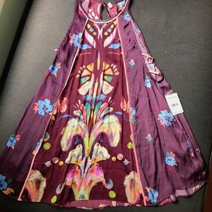 Free People Dream Free *Wine* Printed Tunic Dress